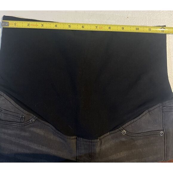 H&M Maternity Super Skinny High Rib MAMA Faded Black Stretchy Denim Jeans - 4P - Picture 7 of 11